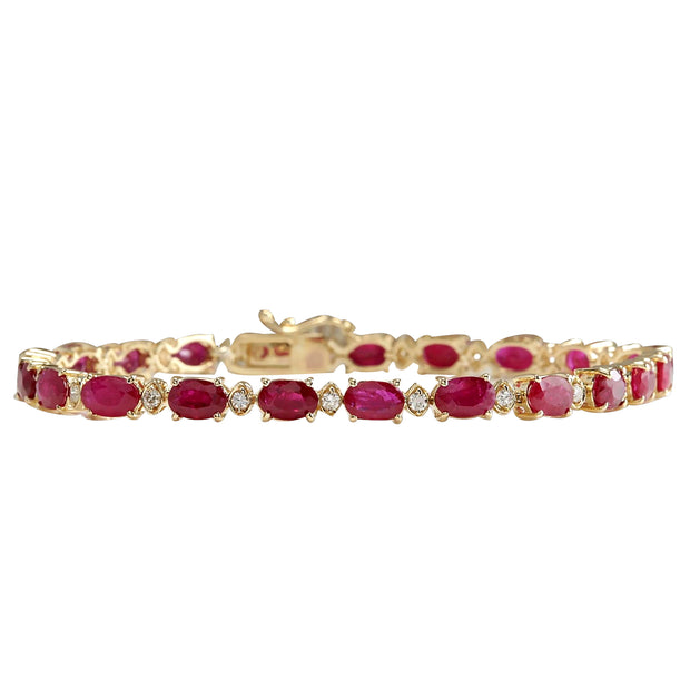 11.83 Carat Vivid Red Natural Ruby Diamonds Tennis Bracelet 14kt Gold  Two-Toned For Sale at 1stDibs | diamond bracelet osrs, osrs ruby bracelet,  ruby bracelet osrs