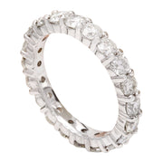 2.80 Carat Natural Diamond 14K Solid White Gold Ring - Fashion Strada