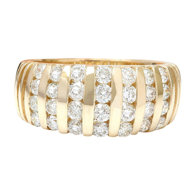 2.50 Carat Natural Diamond 14K Solid Yellow Gold Ring - Fashion Strada